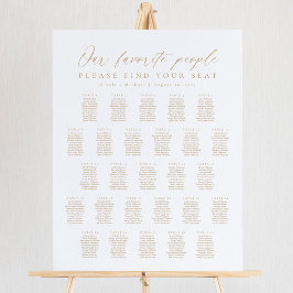 Poster 27 Mesas Nosso Gráfico de Assentos Pessoas Favorit