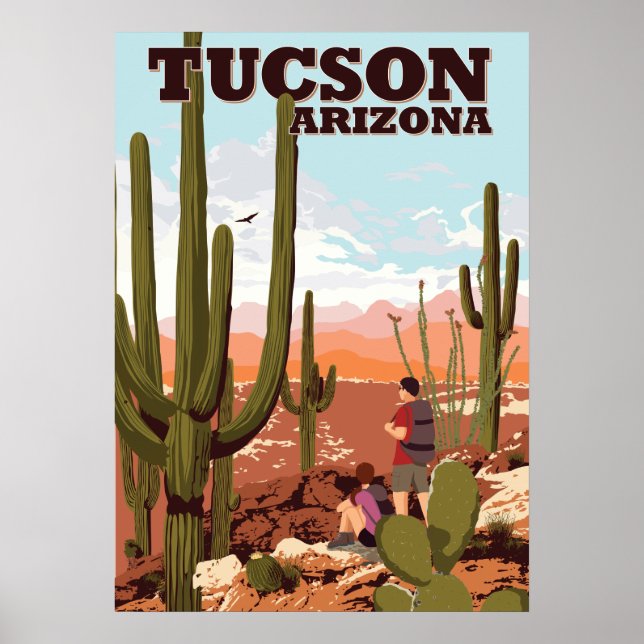 Poster 28"x20" Tucson Traços de desvio (Frente)