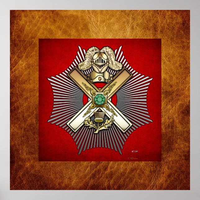 Póster 29.º Grau: Cavaleiro do Santo Andrew (Frente)