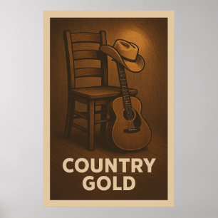 Poster 29, País Dourado, Vintage
