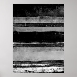 Póster '2 AM' Arte Abstrato branca e negra