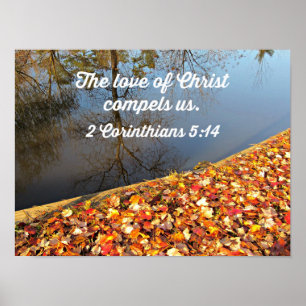 Poster 2 Cor. 5:14 O amor do Cristo nos obriga.