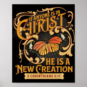 Poster 2 Coríntios 5 17 Se alguém está em Cristo Nova Cri