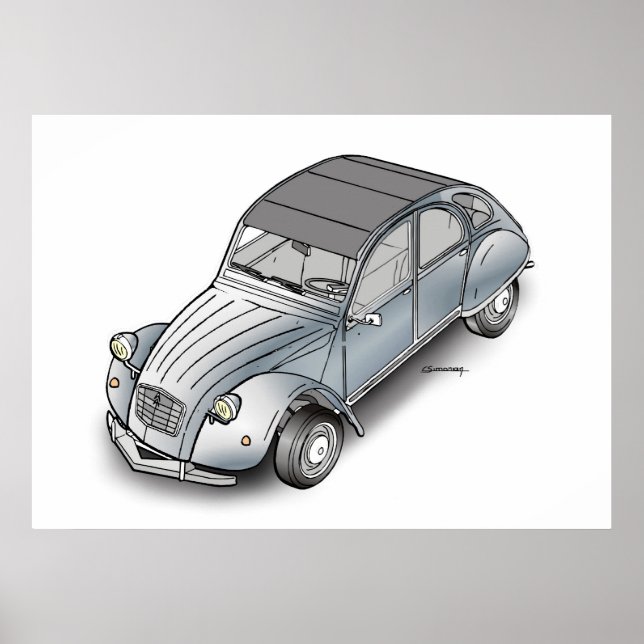 Poster 2 CV Citroen (Frente)