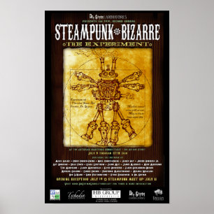 Poster 2 estranho de Steampunk