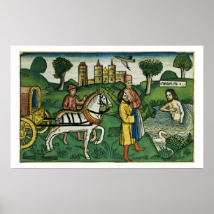 Póster 2 Kings 5 14 A limpeza de Naaman, do "Nu