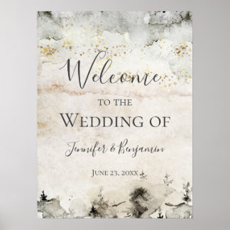 Poster #2 Montanha Alpina Bem-vinda ao nosso casamento |