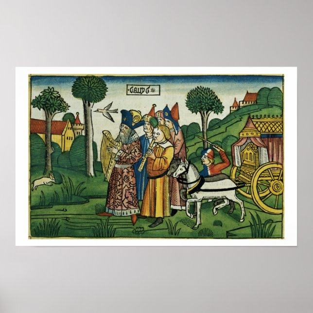 Póster 2 Samuel 6 1-5 David traz a Arca a Jerusalém, (Frente)