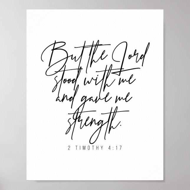Poster 2 Timothy 4:17 (Frente)