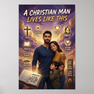Poster #2 Um Homem Cristão Vive Assim