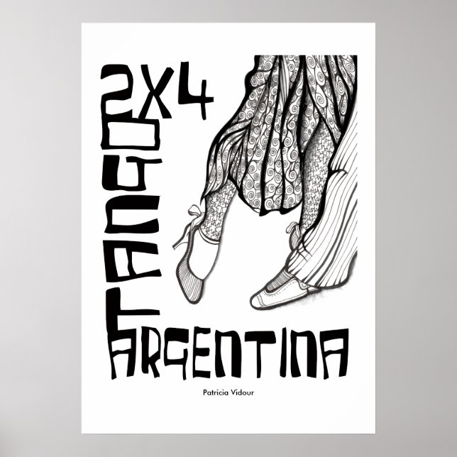 Poster 2x4 Tango Argentina (Frente)