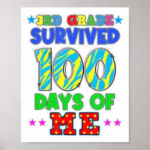 Poster 3º Grau Sobreviveu A 100 Dias De Mim Estudantes 10