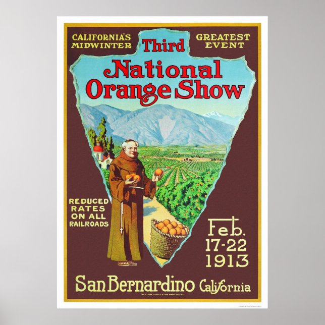 Póster 3º Programa Nacional Laranja 1913 (Frente)