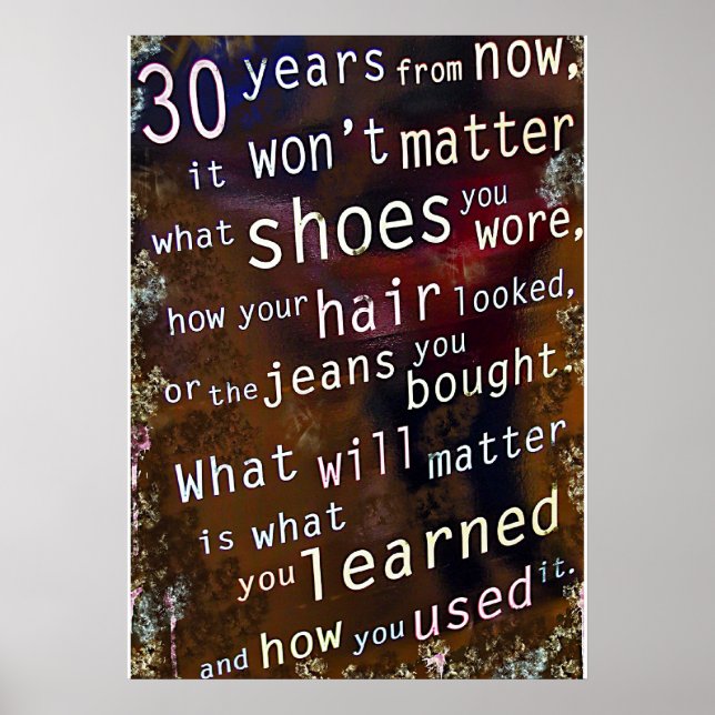 Poster 30 Anos a Partir de Agora (Frente)