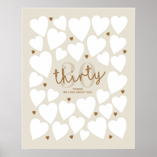 Poster 30 Coisas Que Amamos Sobre Você