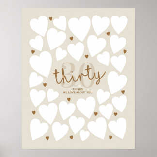 Poster 30 Coisas Que Amamos Sobre Você