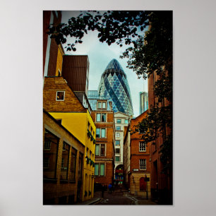 Poster 30 Ruas Mary Ax The Gherkin London Inglaterra