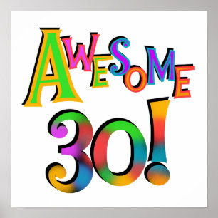Poster 30 t-shirt e presentes impressionantes do