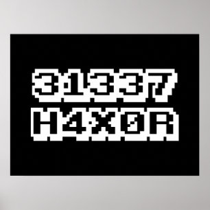 PÓSTER 31337 H4X0R