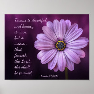 Poster 31:30 dos provérbio - uma mulher esse feareth o