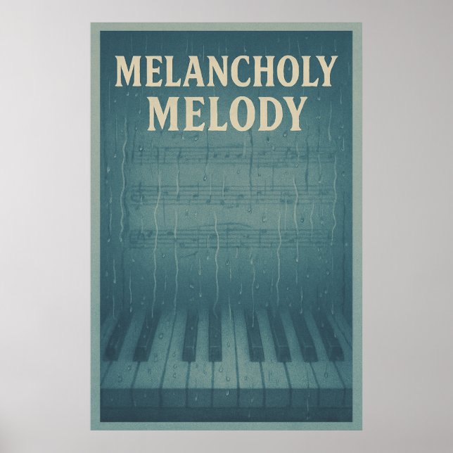 Poster 31, Melancholy Melody, Vintage (Frente)