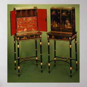 Póster 32: Dois armários do Chinoiserie, c.1770
