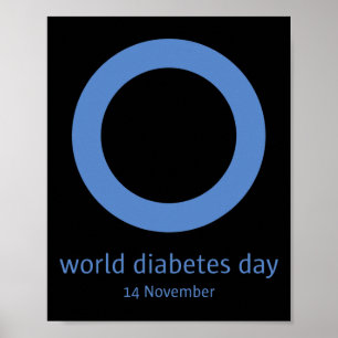Poster "Dia Mundial da Diabetes " Sensibilização 