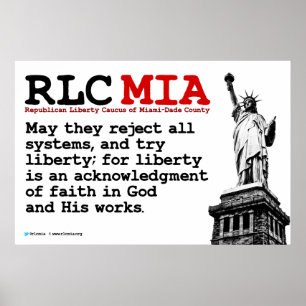 Poster 36" de MIA de RLC x 24"