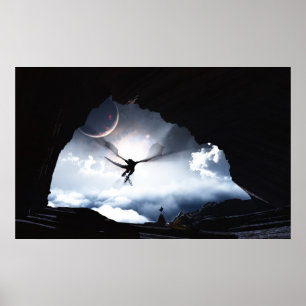 Póster 36" soltado x 22,5"