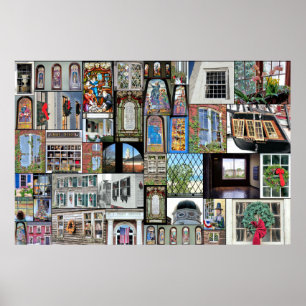 Poster 36 x 24 da colagem de Windows