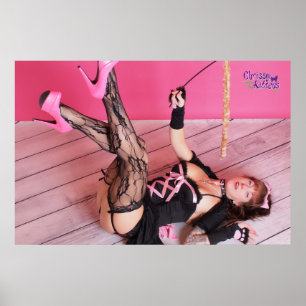 Póster 36" x 24" gatinhos que de Chrissy o gatinho acena