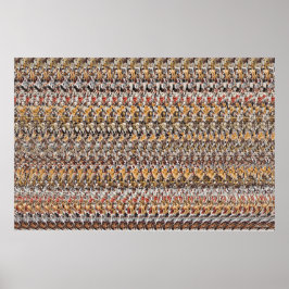 Póster 36" x 24" "Puppies Playing" 3-D Magic Eye®