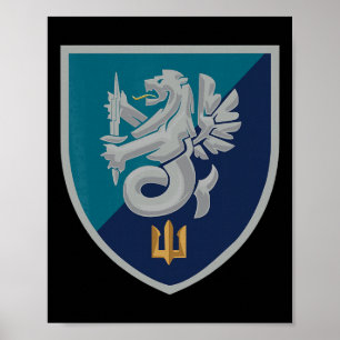 Poster 37ª Brigada de Infantaria Naval (Ucrânia) Mi Ucran