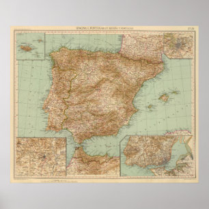 Póster 3738 espanha, Portugal