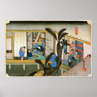 PÓSTER 37. 赤 坂 宿, 広 重