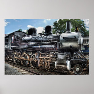 Póster 385 - Baldwin 2-8-0 Locomotiva Consolidation