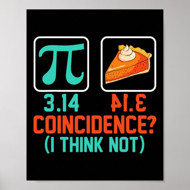 Poster 3.14 Coincidência De Pizza Não Acho Engraçada O Gr (Frente)