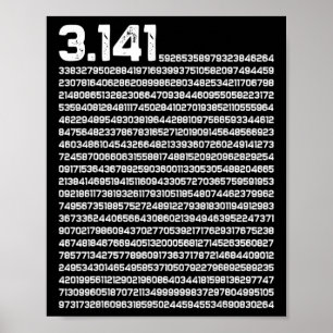 Poster 3,14 Pi Dia Matemática Número Irracional Pi