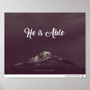 Póster 3:20 de Ephesians - pode