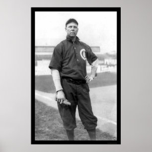 Póster 3 Cubs castanhos de dedo Baseball 1910