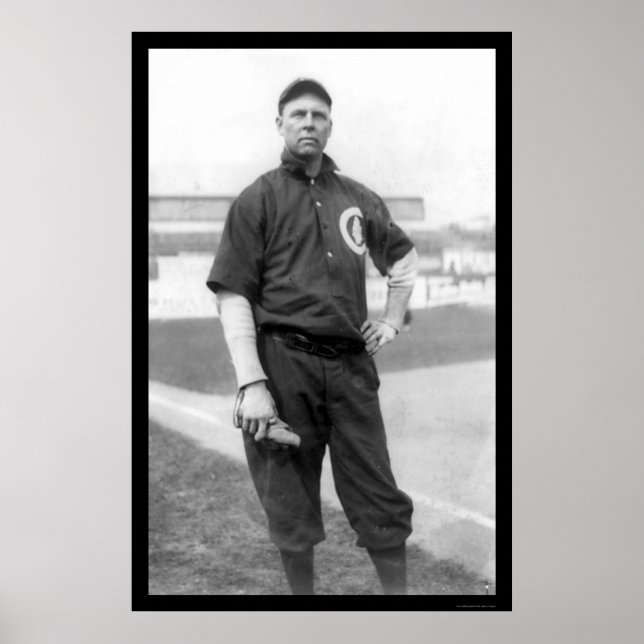 Póster 3 Cubs castanhos de dedo Baseball 1910 (Frente)