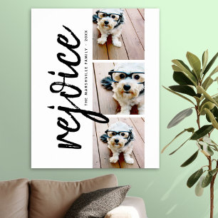 Poster 3 Foto Colagem Moderna de Feliz Natal