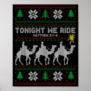 Poster 3 Homens Sábios Hoje à Noite Nós Cavalgamos Natal 