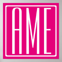 3 Iniciais Monograma | Branco A Quente