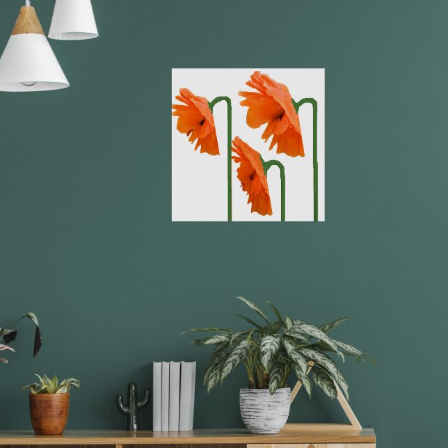 Póster 3 papoulas (Sala de Estar 1)