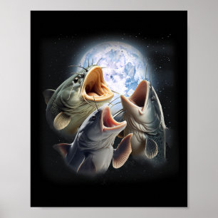 Poster 3 Peixes-Capuz A Gato-Da-Lua Engraçados