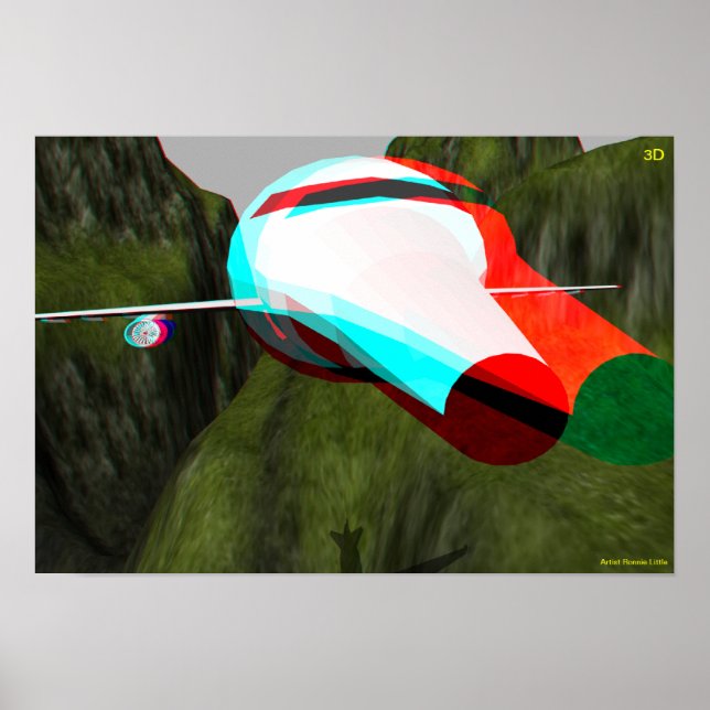 Póster 3D Aterros de Hollywood em 3D (Frente)