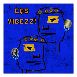 Póster 3D EQ VIBEZZ Poster brilhante!