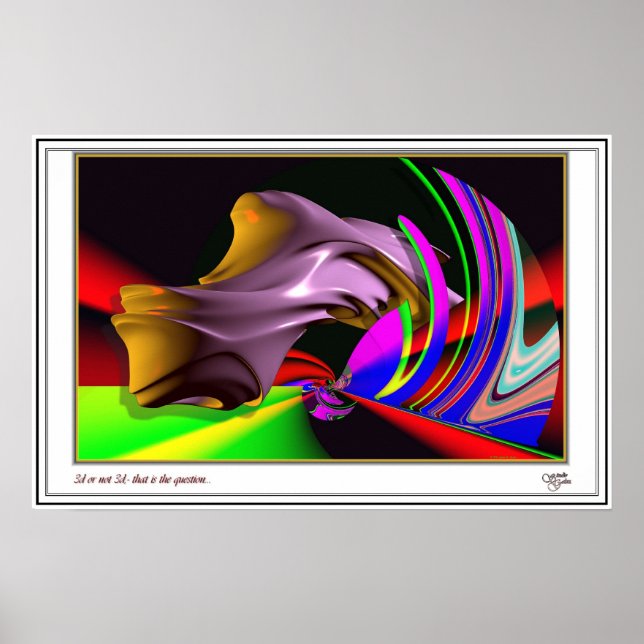 Póster 3d ou não 3d... (Frente)