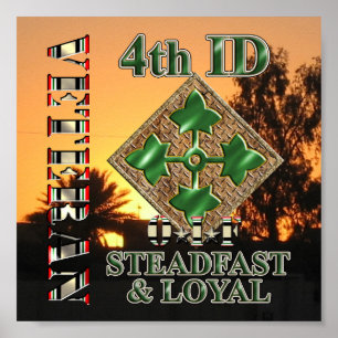 Poster 4ª Divisão de Infantaria OIF Veteran